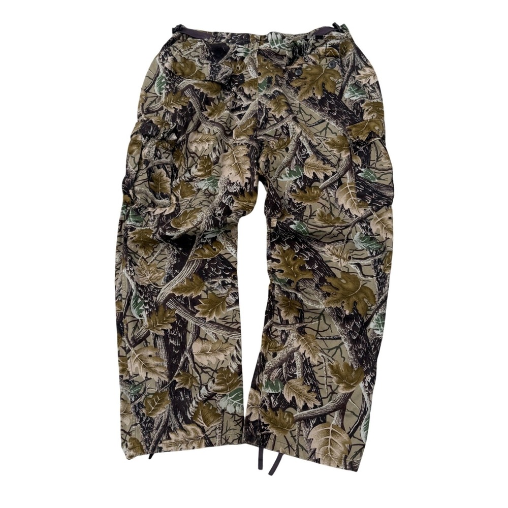 Master Sportsman Cargo Pants Mens 31x27 Camo Excellent Realtree Leaf Hunting